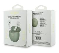Guess Gold Line Triangle Logo TWS Earphone with Charging Case Khaki - GUTWSA15HETN