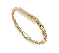 Guess Gold Plated Logo Plate Bracelet Gold