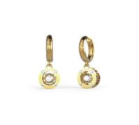 Guess Gold Plated Stainless Steel Crystal Drop Earrings