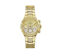 Guess gold tone Ladies watch with gold glitz ombre dial and gold tone bracelet, Multi, Women Print