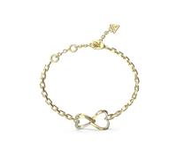 Guess Gold Tone Mon Amour Two Hearts Bracelet