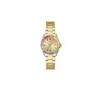 Guess Gold-Tone Multicolored Analog Watch, Gold, One Size, GW0475L3