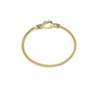 GUESS Gold Tone Squared Curb Chain Hook Bracelet