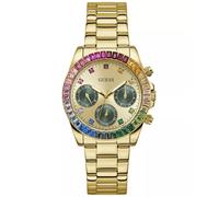 Guess Gold Womens Multi Dial Watch Halo GW0690L4