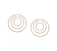 GUESS Goldtone 3 Piece Hoop Earring Set For Women, One Size, Metal, No Gemstone, One Size, Metal, No Gemstone
