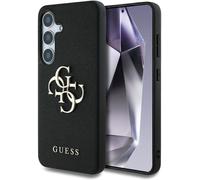 Guess Grained Big 4G Logo Small Classic Logo Case for Samsung Galaxy S25 6.2" Black - GUHCS25SPGT4MBK