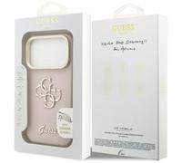 Guess Grained Big 4G Stand Camera Case for iPhone 17 Pro 6.3" Pink