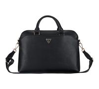 Guess Grained Triangle Logo Zipper Pocket 15" Laptop Bag Black - GUCB15PGTSPSK