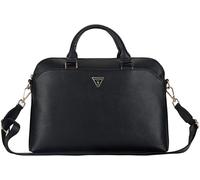 Guess Grained Triangle Logo Zipper Pocket 15" Laptop Bag Black - GUCB15PGTSPSK