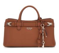 GUESS Gregoria Girlfriend Satchel Cognac Brown Shoulder Bag