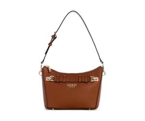 GUESS Gregoria Top Zip Shoulder Bag, Cognac, One Size, Gregoria Top Zip Shoulder Bag
