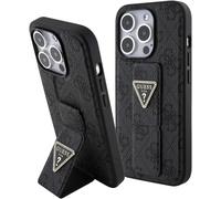 Guess Grip Stand 4G Triangle Strass Case for iPhone 15 Pro 6.1" Black - GUHCP15LPGS4TDK