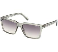 Guess Man GU00084 93P Sunglasses Injected Green Green Squared Normal Shaded