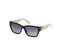 Guess GU00105 05D Woman Sunglasses Injected Black Grey Squared Polarized Shaded