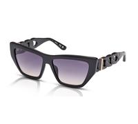 Guess GU00111 Women's Sunglasses 01B Shiny Black/Smoke Gradient