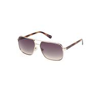 Guess GU00119 32B Man Sunglasses Metal Gold Smoke Squared Normal