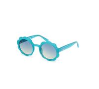 Guess GU00127 87W Unisex Sunglasses Injected Turquoise Blue Round Normal