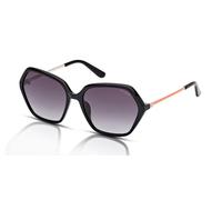 Guess GU00134 Women's Sunglasses 01B Shiny Black/Gradient Smoke