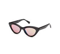 Guess Unisex GU00137 01U Sunglasses Injected Black Bordeaux Cat Eye Normal