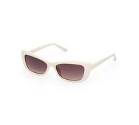 Guess GU00156-H 21B Woman Sunglasses Injected White Smoke Squared Normal