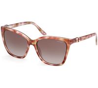 Guess Woman GU00191 47F Sunglasses Injected Brown Brown Squared Normal