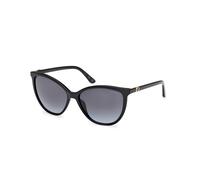 Guess GU00256 01B Woman Sunglasses Injected Black Smoke Cat Eye Normal