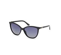 Guess GU00256 01D Woman Sunglasses Injected Black Smoke Cat Eye Polarized