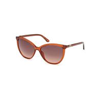 Guess GU00256 44F Woman Sunglasses Injected Orange Brown Cat Eye Normal