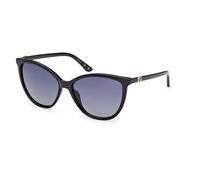 Guess Sunglasses GU00256 - Polarized Cat Eye - Clear Smoke CAT3 - Women