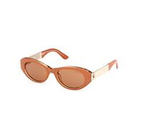 Guess GU00261-H 42E Woman Sunglasses Injected Orange Brown Round Normal
