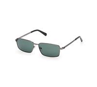 Guess Sunglasses GU00273 Metal Squared Gunmetal/Silver Green Lens CAT3 Men