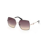 Guess GU00285 05B Woman Sunglasses Metal Black Smoke Squared Normal