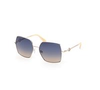 Guess GU00285 32W Woman Sunglasses Metal Gold Blue Squared Normal