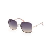 Guess GU00285 59W Woman Sunglasses Metal Beige Blue Squared Normal