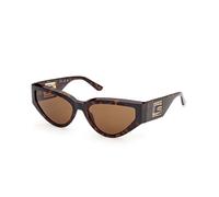 Guess GU00292 52E Woman Sunglasses Injected Havana Brown Cat Eye Normal