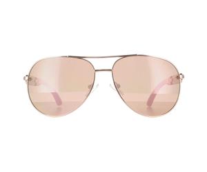 Guess GU7295 Womens Shiny Rose Gold Sunglasses