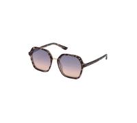 Guess GU7557 20W Woman Sunglasses Injected Grey Blue Geometric Normal Shaded