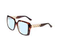 Guess GU7689 Lady Oversized Sunglass Tortoise Havana Brown Gold Amber Fade 55 mm