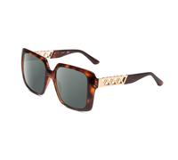 Guess GU7689 Lady Oversized Sunglass Tortoise Havana Brown Gold Amber Fade 55 mm