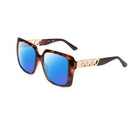 Guess GU7689 Lady Oversized Sunglass Tortoise Havana Brown Gold Amber Fade 55 mm
