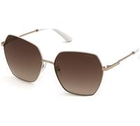 Guess Woman GU7785 32F Sunglasses Metal Gold Brown Geometric Normal Shaded
