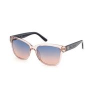 Guess GU7823 57W Woman Sunglasses Injected Beige Blue Squared Normal Shaded