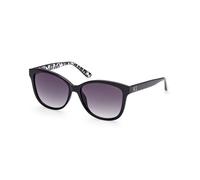 Guess GU7828 01B Woman Sunglasses Injected Black Smoke Squared Normal Shaded