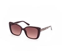 Guess GU7829 69F Woman Sunglasses Injected Bordeaux Brown Squared Normal Shaded