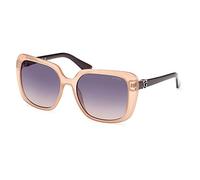 Guess Woman GU7863 57B Sunglasses Injected Beige Smoke Squared Normal Shaded