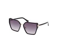 Guess GU7871 01B Woman Sunglasses Injected Black Grey Butterfly Normal Shaded