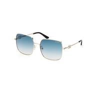 Guess GU7906-H 32P Woman Sunglasses Metal Gold Green Squared Normal Shaded