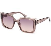 Guess Woman GU7908 59Z Sunglasses Injected Beige Violet Squared Normal Shaded