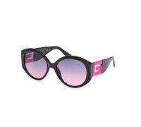 Guess GU7917 74T Woman Sunglasses Injected Pink Red Round Normal Shaded