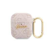 Guess GUA24GSMP Case for AirPods Pink 4G Script Metal Collection